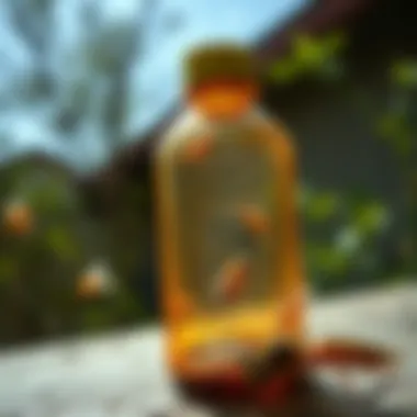 DIY Wasp Trap Solution DIY wasp trap made from a plastic bottle