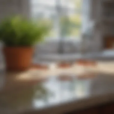 Natural repellents displayed on a kitchen counter