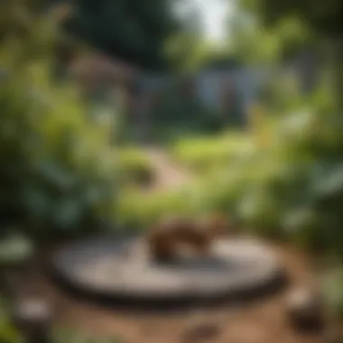 Setting a trap in a garden environment