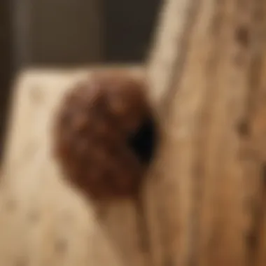 Impact of Termite Infestation A close-up of termite damage on wooden structures