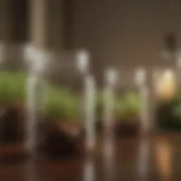 A collection of jars filled with natural pest deterrents