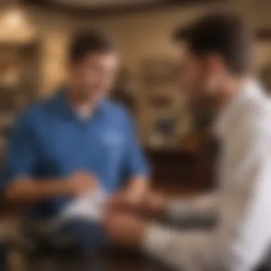 Personalized Customer Service Experience Customer receiving consultation from a Massey Services representative