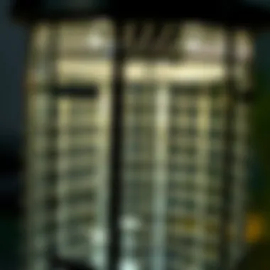 Innovative Technology Behind Mosquito Zappers Close-up of mosquito zapper technology in action