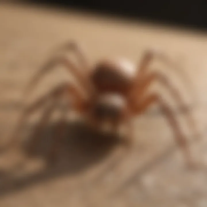 Natural ingredients arranged for pest control solutions against spiders.