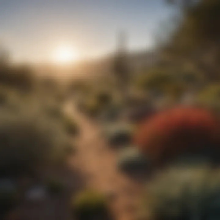 San Diego landscape with native plants for pest management