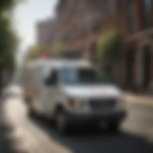 Orkin Pest Control truck in Philadelphia streets