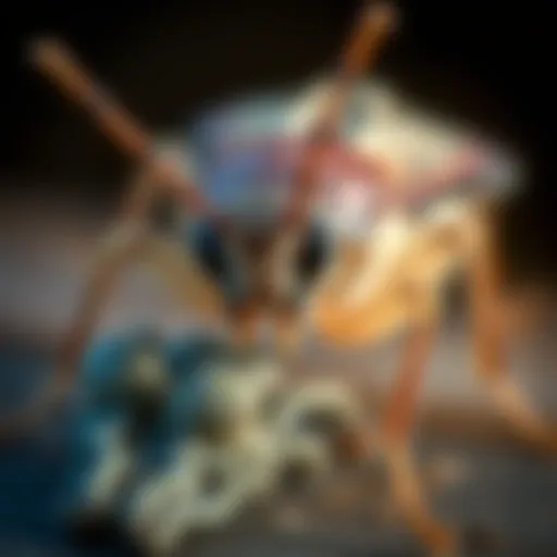 Common Household Pests in the UK Close-up view of a common household pest