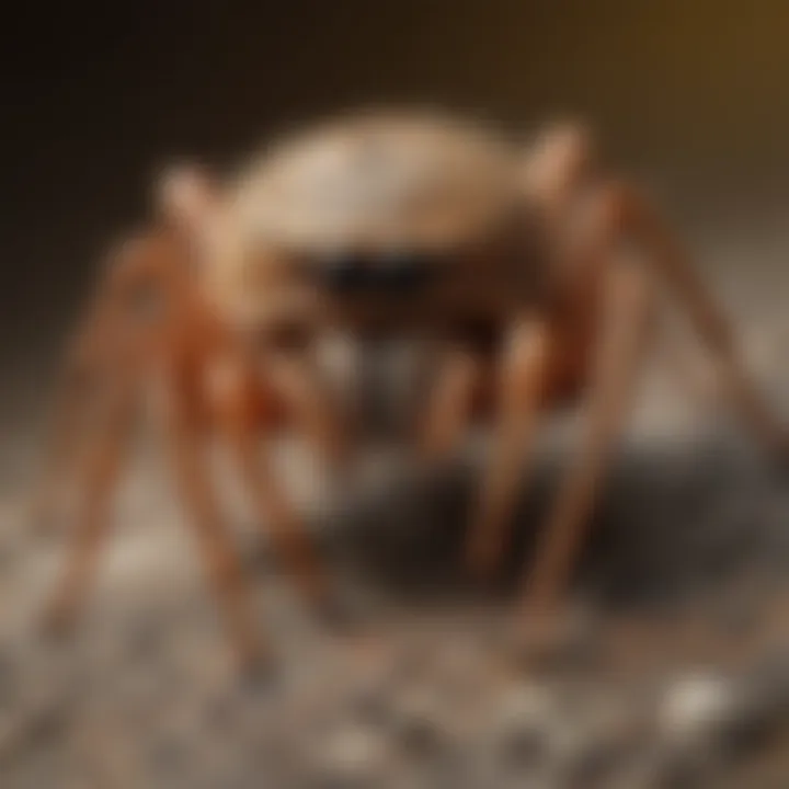 Close-up of common mountain pests like spiders and ants