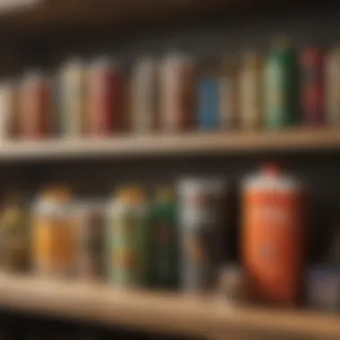 Various pest deterrent products displayed on a shelf