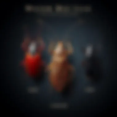 Illustration comparing the physical attributes of water beetles and cockroaches