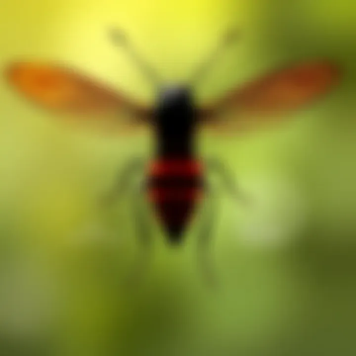 Pheromone Disruption in Pest Behavior Diagram illustrating pheromone disruption in pest behavior