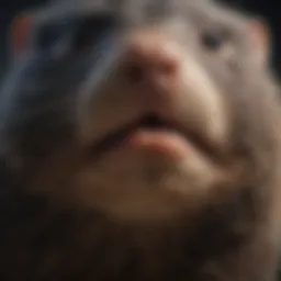 Detailed view of mole anatomy