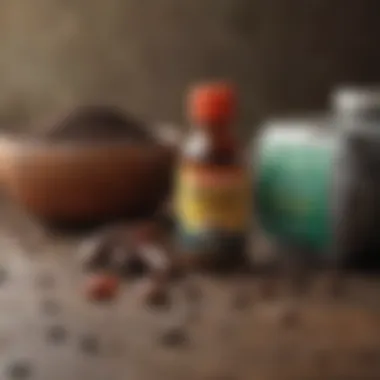 Different types of mole poison products