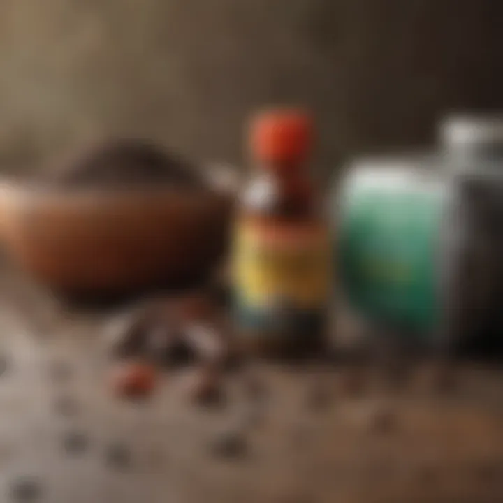 Different types of mole poison products