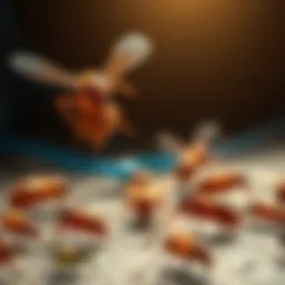 An illustration of common household pests