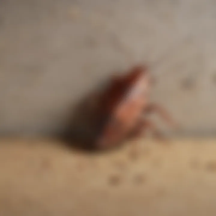 An infographic showing common cockroach hiding spots in homes.