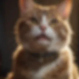 Seresto flea collar on a cat