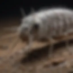 Close-up view of silverfish showcasing their distinct features