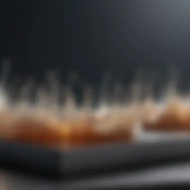 Close-up of sonic device emitting sound waves