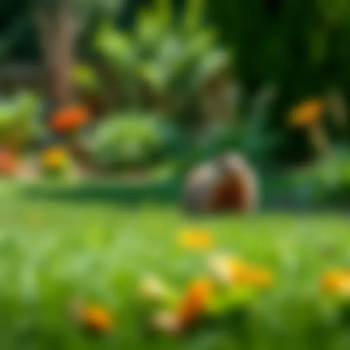 A Well-Maintained Yard A well-maintained yard to deter groundhogs