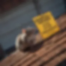 Signs of a rat infestation on a roof