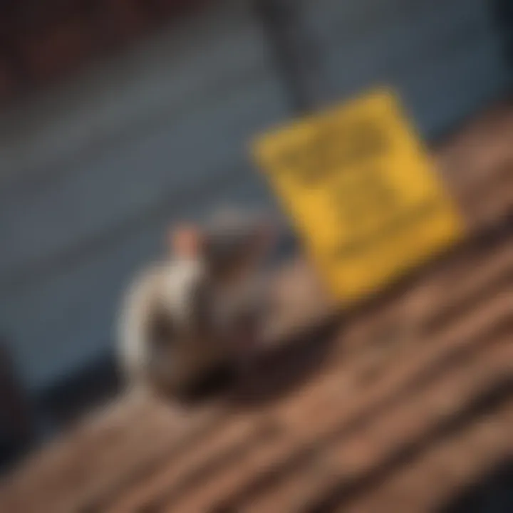 Signs of a rat infestation on a roof