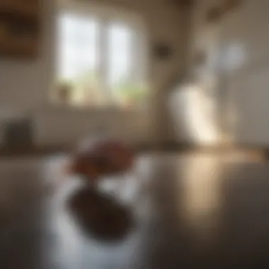 Application Techniques for Your Home Homeowner applying repellent in kitchen