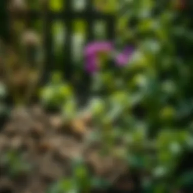 A natural garden setting illustrating pest control methods