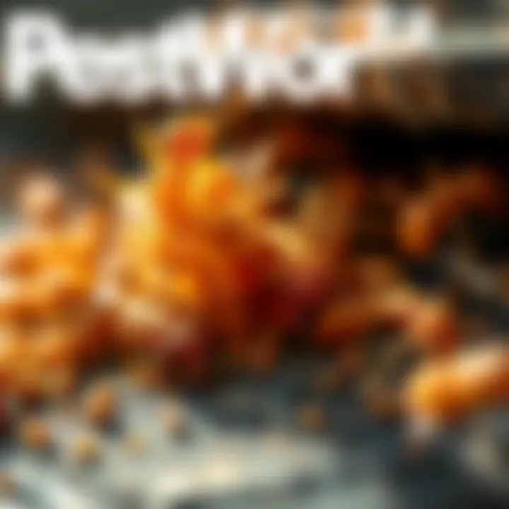 Termite infestation damage