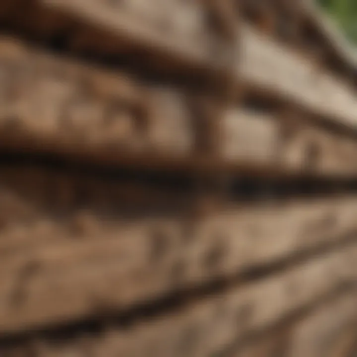 Damaged wooden structure caused by tidewater termites