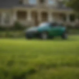 Lush green lawn in Bowling Green, Kentucky