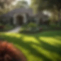 Lush green lawn maintained by TruGreen