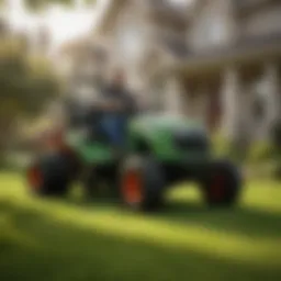 TruGreen service technician applying lawn treatment in Utah