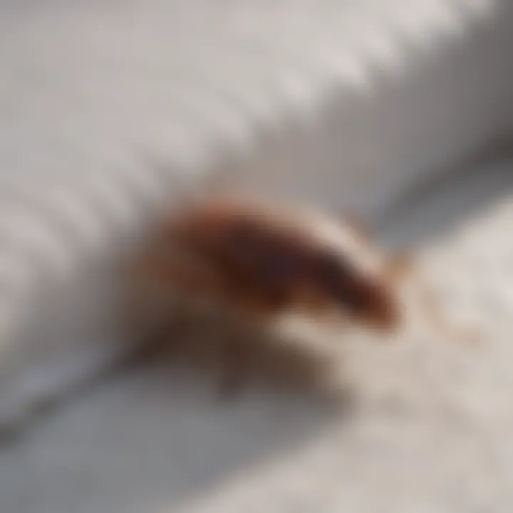 Close-up view of a bed bug protector mattress cover demonstrating its material and texture.