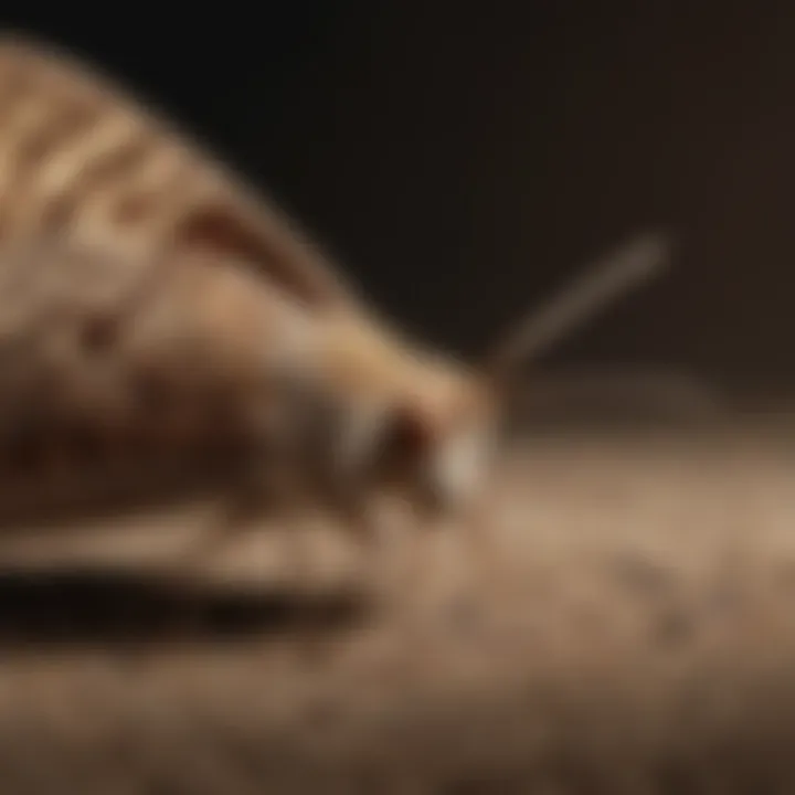 A variety of moth species captured in traps