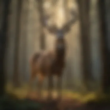 Psychological Effects of Strobe Lights on Deer Illustration showing the psychological effects of strobe lights on deer