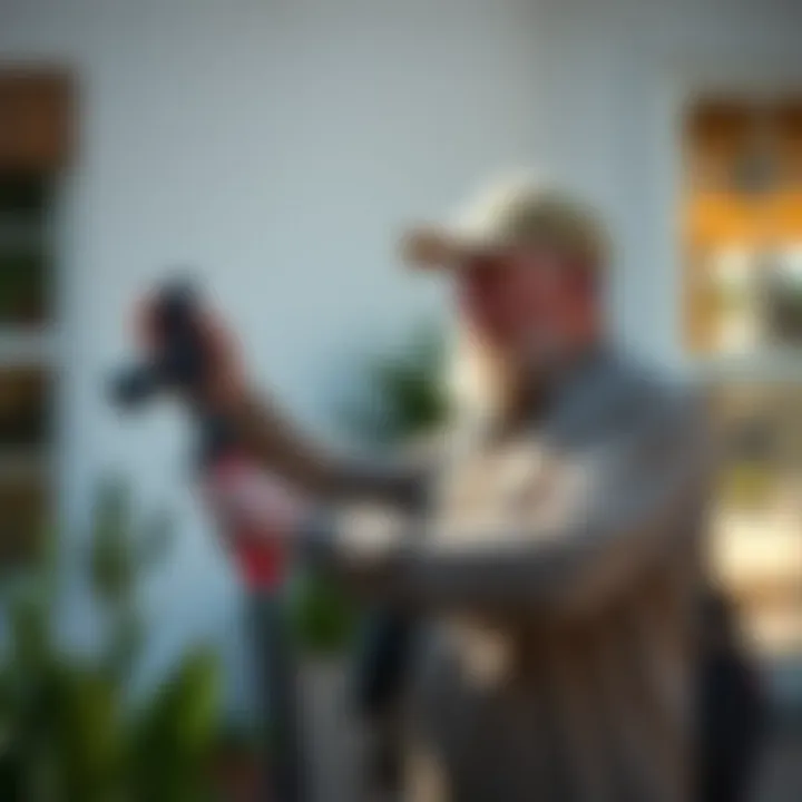 Preventive Measures for Pest Control Homeowner applying preventive measures against pests