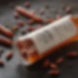 Close-up view of a tube of roach gel with ingredients listed.