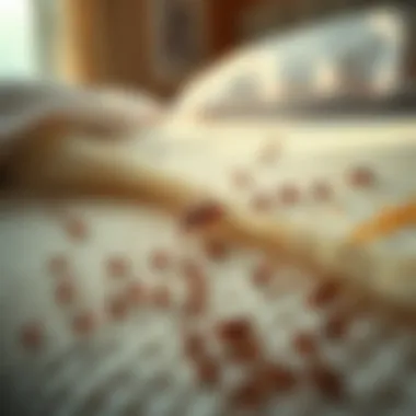 Identifying Infestation on Bedding Signs of bed bug infestation on a mattress