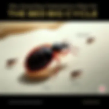 Graphical representation of bed bug life cycle