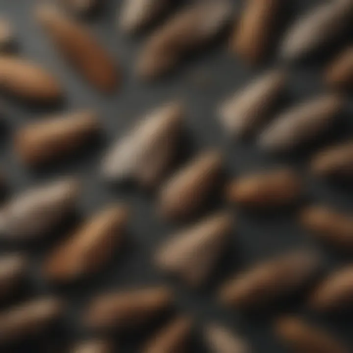 Lifecycle stages of pantry moths illustrated