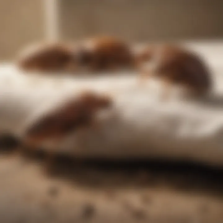 Illustration depicting the life cycle of bed bugs