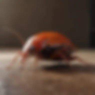 Close-up of a cockroach on a floor